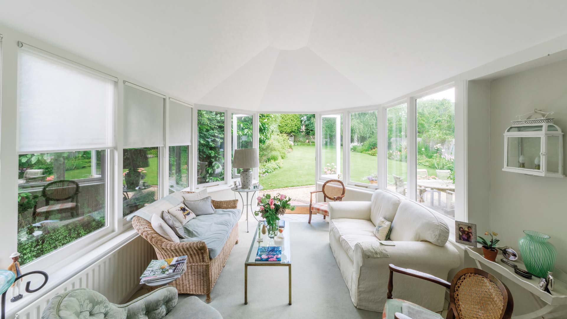 Guardian Home Modular Extension from Open Conservatory into a Living Room with Warm Roof